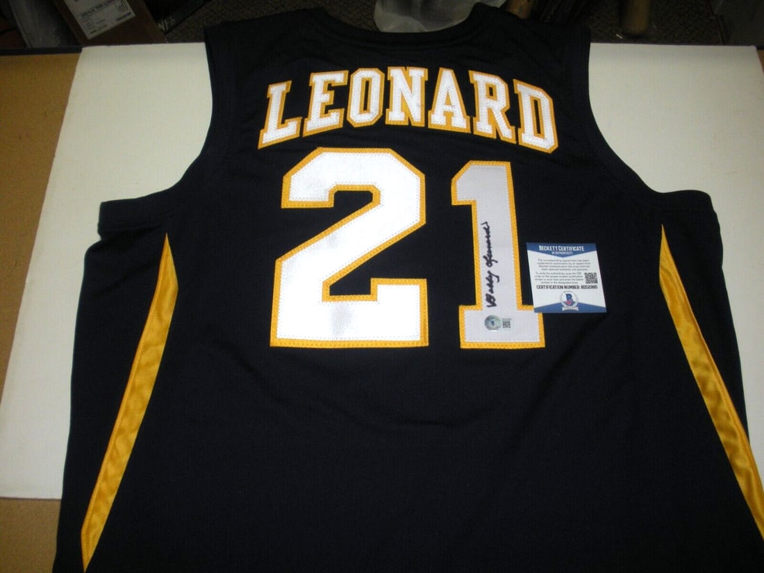 Bob Leonard Signed Adidas Basketball Jersey with COA (1 of 2)