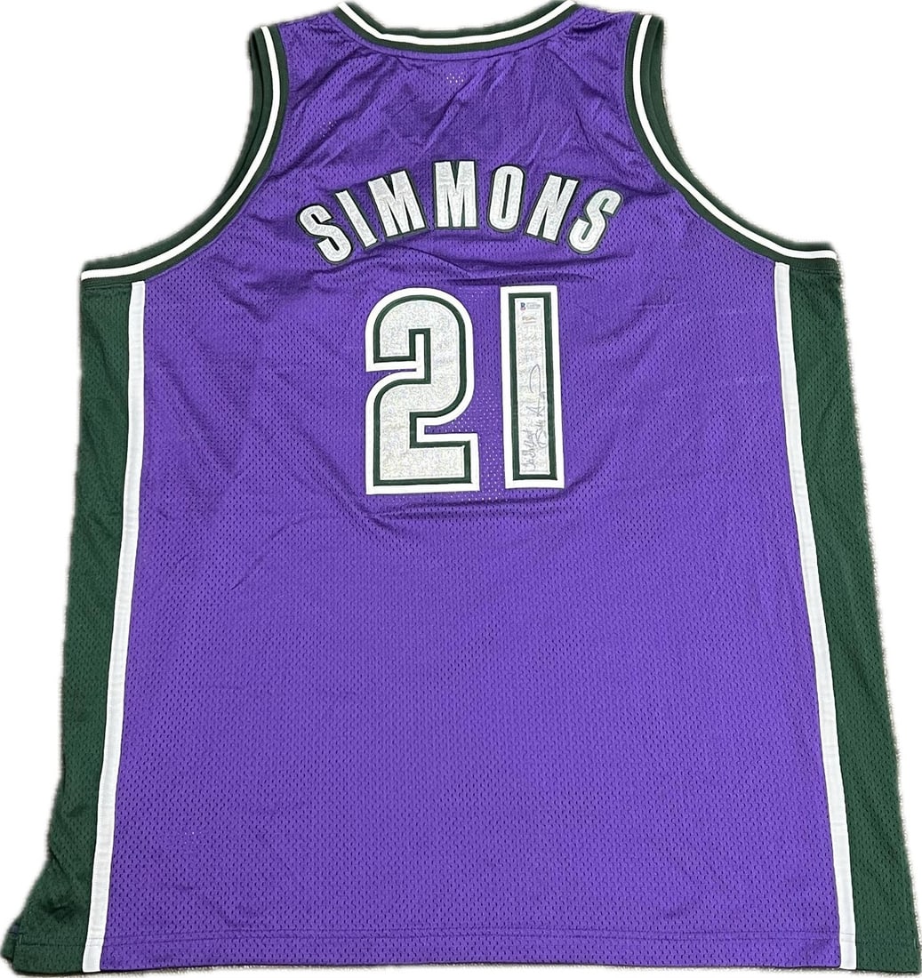 Milwaukee Bucks Bobby Simmons PSA/DNA Authenticated Autographed Jersey (1 of 3)