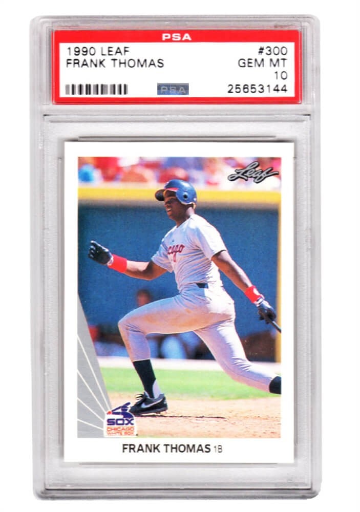 Frank Thomas 1990 Leaf #300 RC PSA 10 Gem Mint Baseball Card (1 of 2)