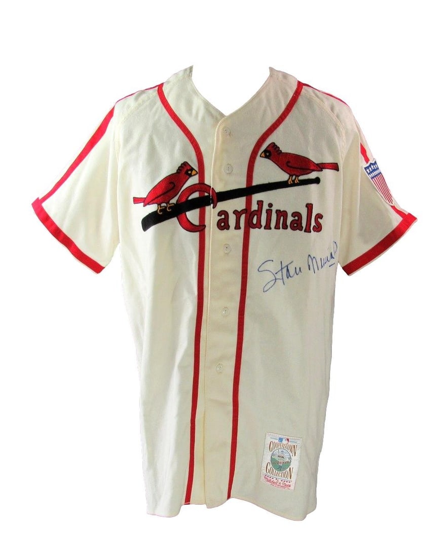 Stan Musial Signed St. Louis Cardinals Jersey Mitchell & Ness PSA/DNA: Stan Musial Signed St. Louis Cardinals Jersey Mitchell & Ness PSA/DNA Celebrate the legacy of baseball legend Stan Musial with this original Mitchell & Ness St. Louis Cardinals jersey. This authentic 
