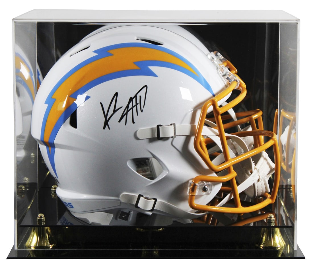 Keenan Allen Signed Los Angeles Chargers Full Size Speed Replica Helmet With Display Case: Keenan Allen Signed Los Angeles Chargers Full Size Speed Replica Helmet With Display Case This full size Los Angeles Chargers Speed Rep helmet features an authentic hand-signed autograph from Keenan A