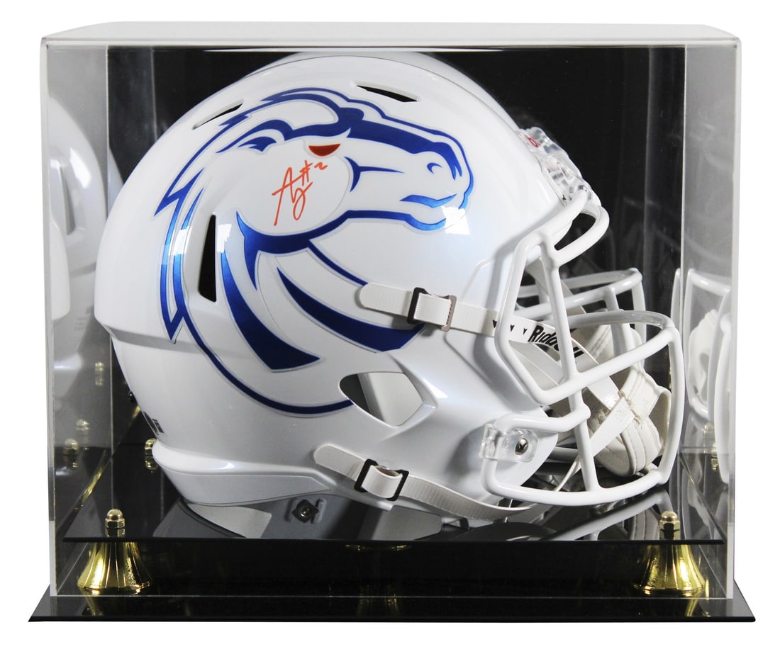 Ashton Jeanty Signed Boise State Full Size Helmet with Beckett Authentication: Ashton Jeanty Signed Boise State Full Size Helmet with Beckett Authentication This impressive full-size speed replica helmet, featuring the Boise State Broncos design, has been personally signed by As