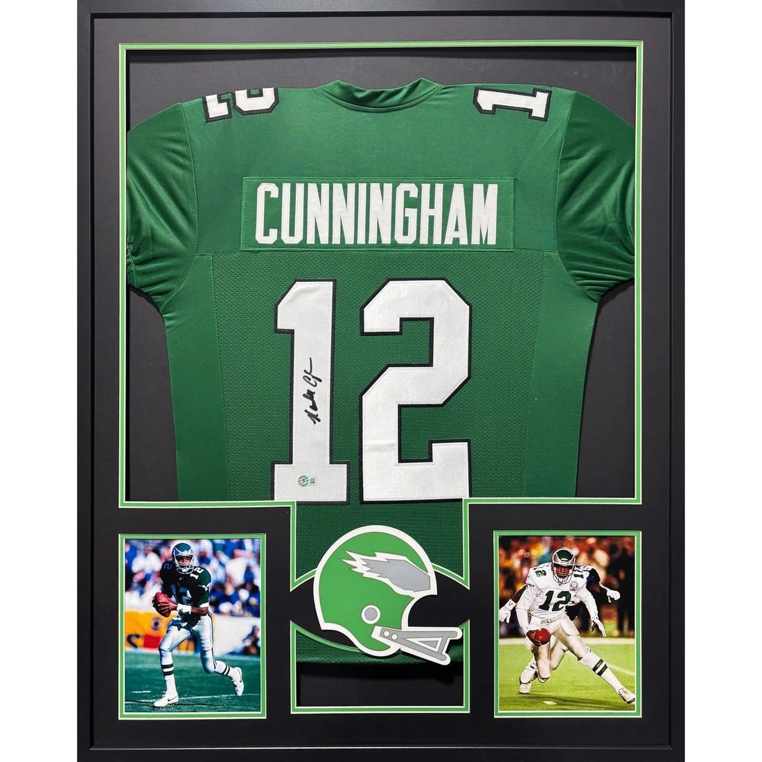 Beckett authenticated Randall Cunningham Eagles framed jersey (1 of 2)