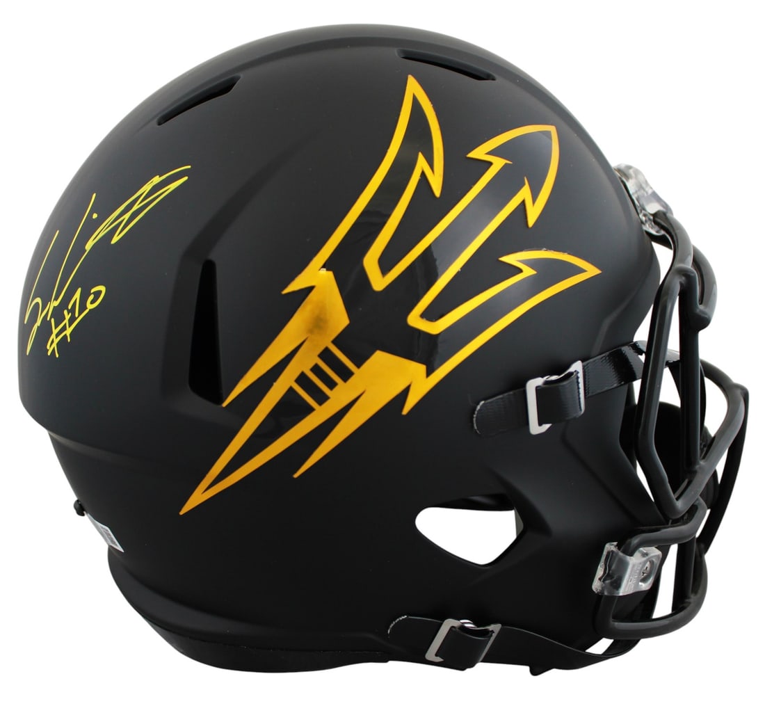 Sam Leavitt Signed Arizona State Full Size Speed Rep Helmet BAS Authenticated (1 of 6)