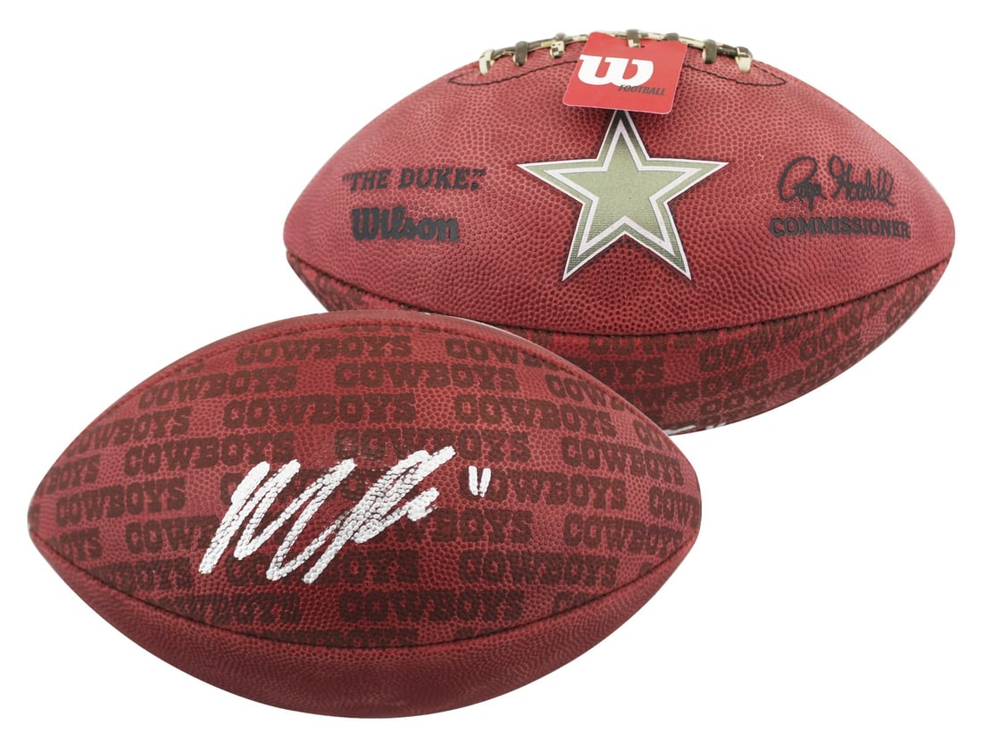 Micah Parsons Signed Wilson The Duke Football Dallas Cowboys Fanatics: Micah Parsons Signed Wilson The Duke Football Dallas Cowboys Fanatics This is an officially licensed Wilson "The Duke" NFL football personally signed by Micah Parsons of the Dallas Cowboys. The ball c