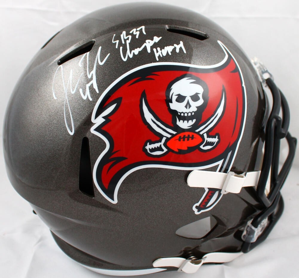 Tampa Bay Buccaneers John Lynch autographed full size speed helmet Beckett holo (1 of 5)