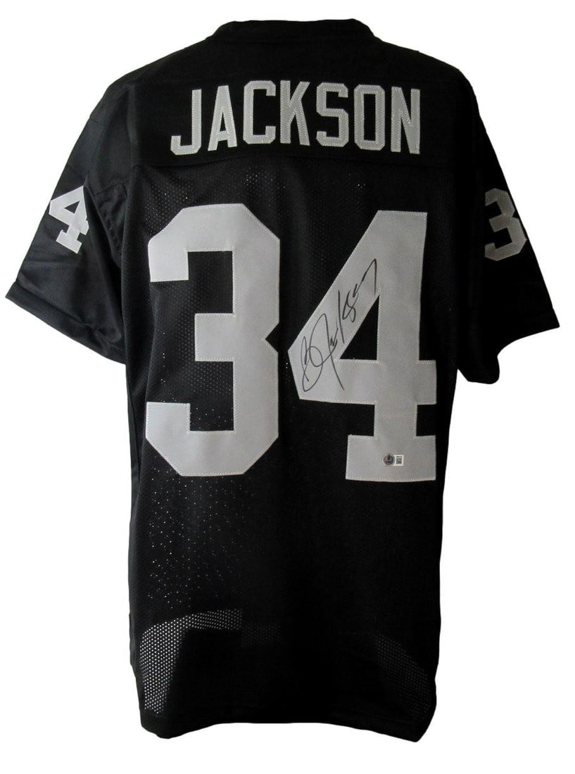 Bo Jackson autographed Raiders football jersey Beckett Witness (1 of 5)