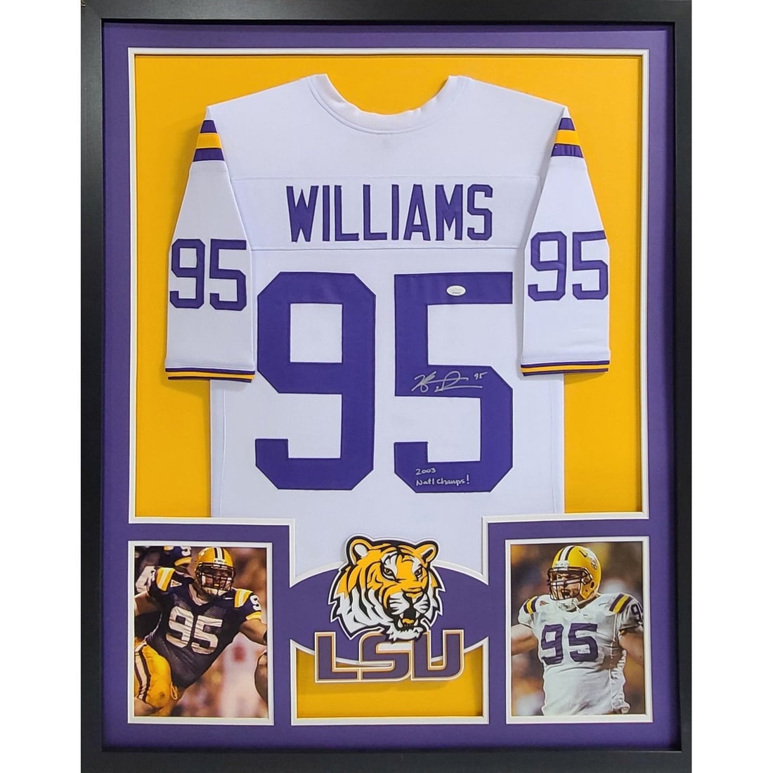 Framed LSU National Champions Jersey Signed by Kyle Williams JSA Authenticated (1 of 2)