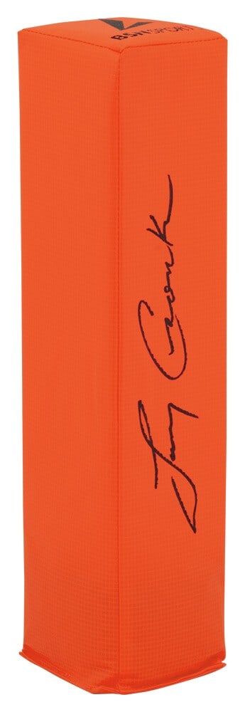 Larry Csonka Signed Miami Dolphins Orange Endzone Football Pylon with COA (1 of 1)