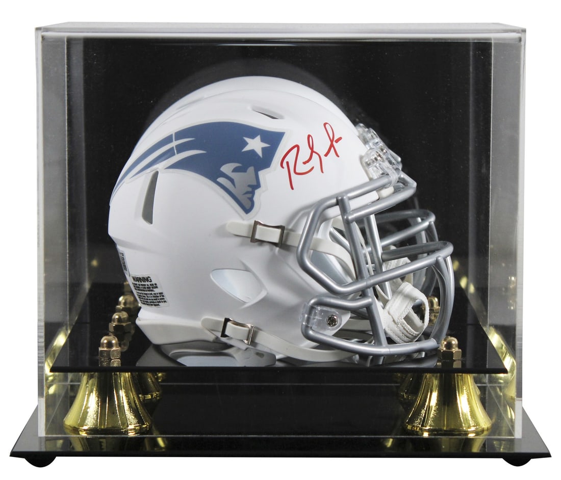 Randy Moss Signed 2025 New England Patriots Mini Helmet with Beckett Authentication: Randy Moss Signed 2025 New England Patriots Mini Helmet with Beckett Authentication This authentic 2025 On-Field Alternate Speed Mini Helmet has been personally signed by Randy Moss, the legendary wid