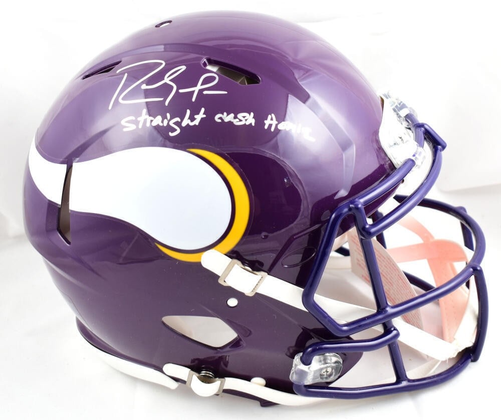 Vikings Speed Authentic Helmet Signed by Randy Moss Beckett Hologram (1 of 10)