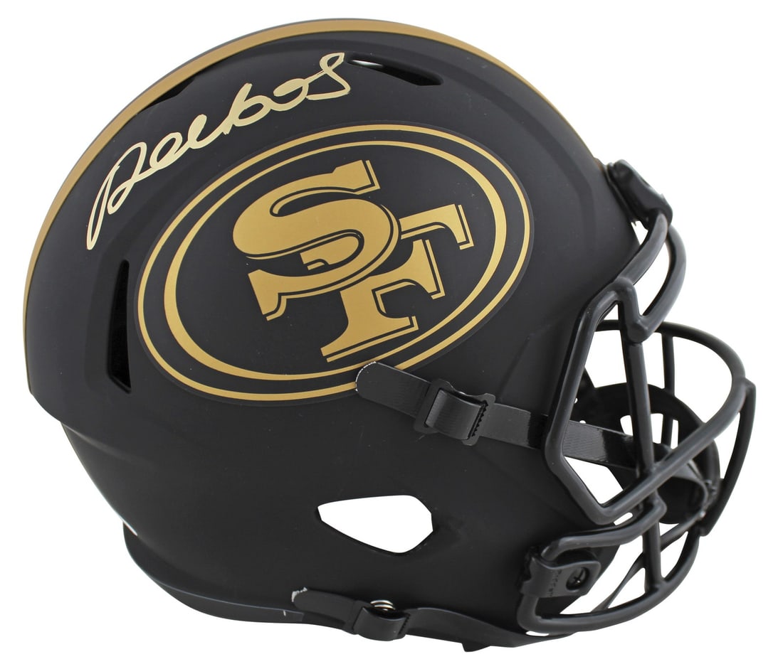Deebo Samuel signed 49ers Eclipse full size speed rep helmet JSA: Deebo Samuel signed 49ers Eclipse full size speed rep helmet JSA This is an authentic San Francisco 49ers Eclipse alternate full-size Speed replica helmet, personally signed by Deebo Samuel. The helme