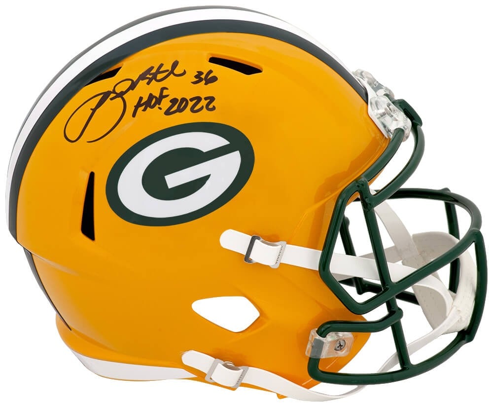 Green Bay Packers Riddell full size speed replica helmet signed by LeRoy Butler HOF 2022 (1 of 1)