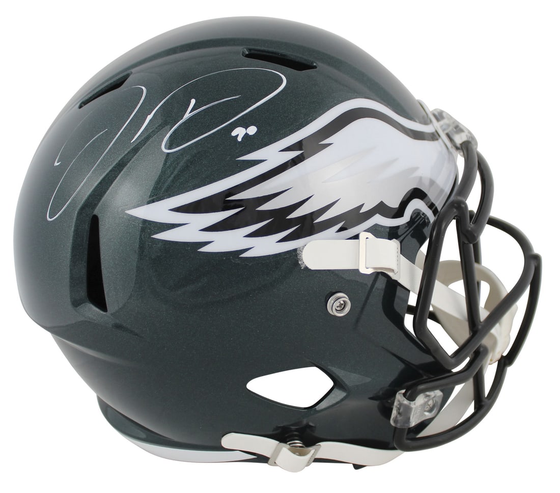 Jordan Davis signed full size Eagles Speed Rep helmet BAS witnessed: Jordan Davis signed full size Eagles Speed Rep helmet BAS witnessed This full size Speed Rep helmet is personally autographed by Jordan Davis of the Philadelphia Eagles. The helmet is accompanied by a