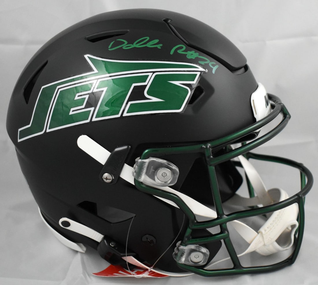 Autographed Jets Speedflex Helmet by Darrelle Revis Beckett W (1 of 6)