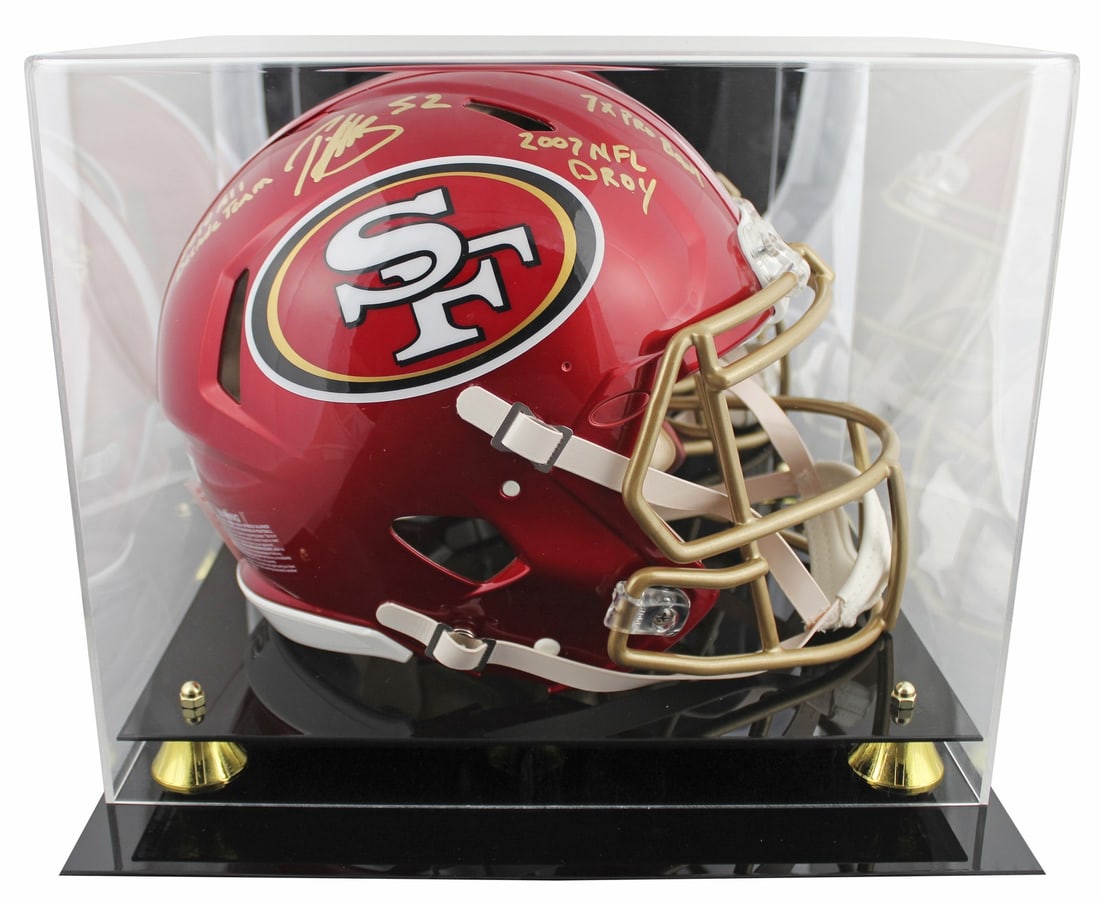 Patrick Willis autographed 49ers full size Speed Proline helmet BAS: Patrick Willis autographed 49ers full size Speed Proline helmet BAS This is an original San Francisco 49ers alternate Flash Riddell full-size Speed Proline helmet, personally signed by Patrick Willis.