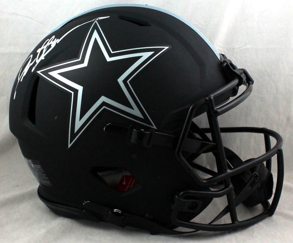 Dallas Cowboys Deion Sanders signed full size Eclipse helmet Beckett: Dallas Cowboys Deion Sanders signed full size Eclipse helmet Beckett This is an authentic Dallas Cowboys full-size Eclipse helmet signed by Deion Sanders. The autograph is authenticated by Beckett, en