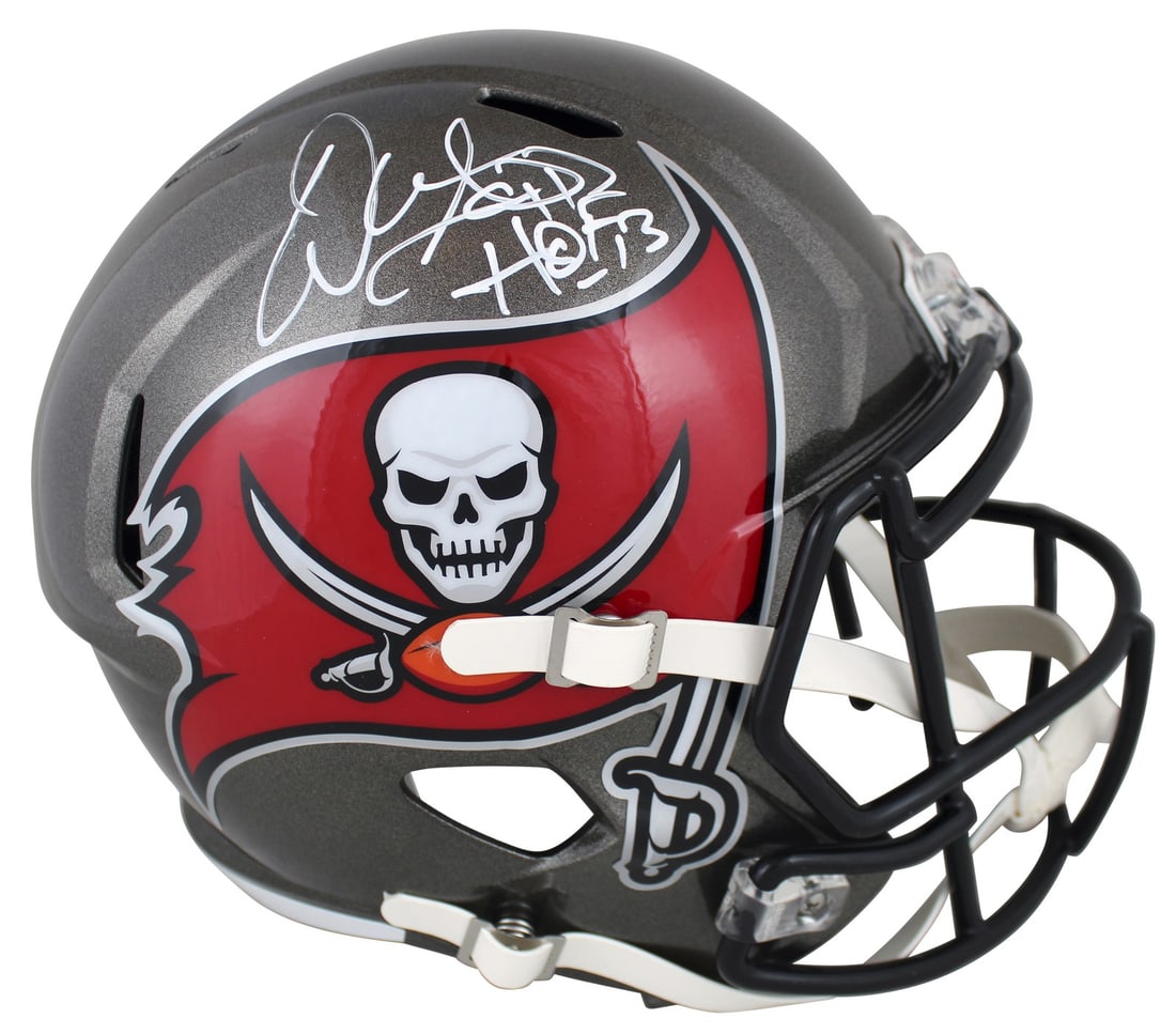 Warren Sapp signed Buccaneers Speed replica helmet HOF 13 Beckett (1 of 7)