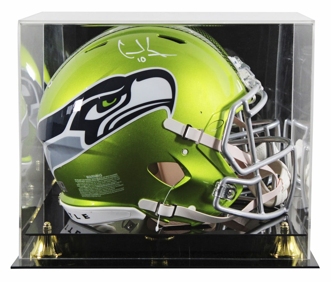 Cooper Kupp autographed Seahawks Speed Proline helmet with display case Fanatics: Cooper Kupp autographed Seahawks Speed Proline helmet with display case Fanatics This Seattle Seahawks alternate Flash Riddell full size Speed Proline helmet features a personal autograph from Cooper 