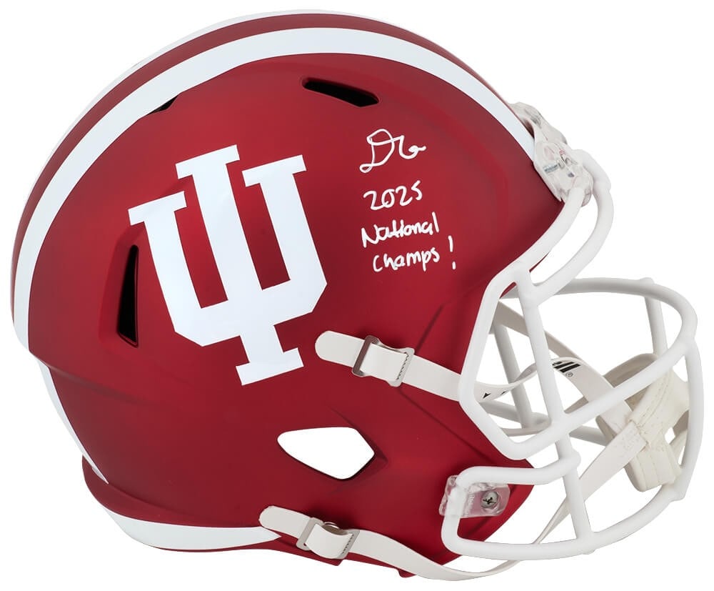 Indiana Hoosiers Riddell Helmet Signed by D'Angelo Ponds With Champs Inscription COA (1 of 1)