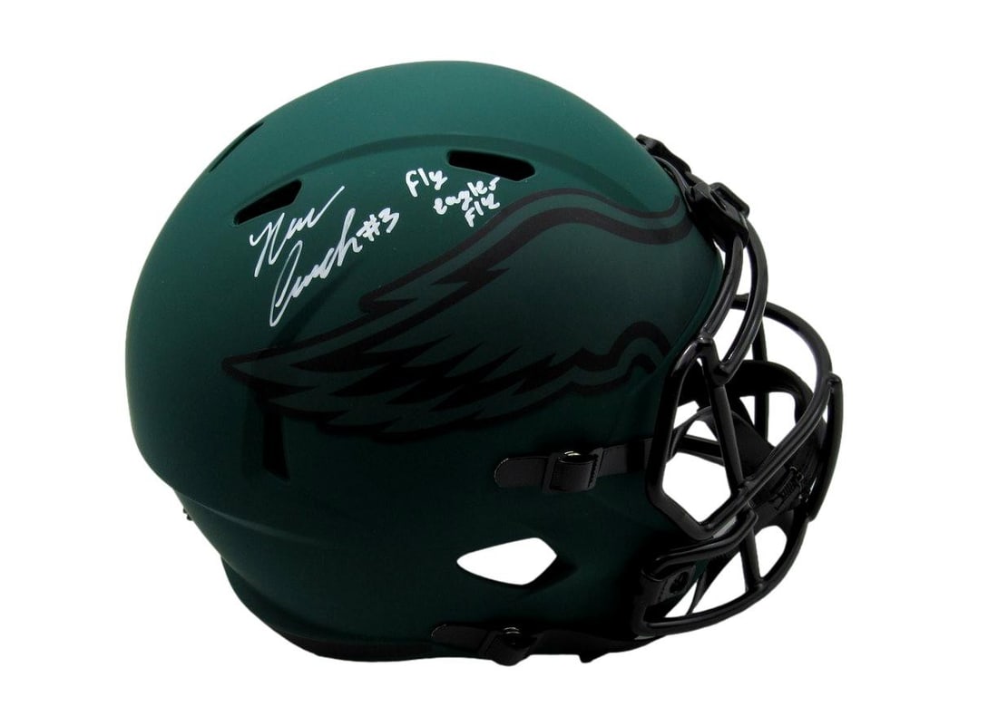 Nolan Smith Signed Eagles Rave Helmet with JSA Authentication (1 of 6)