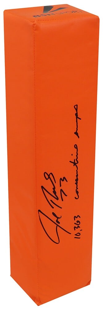 Joe Thomas Signed Orange Pylon with 10,363 Snaps Inscription - COA (1 of 1)