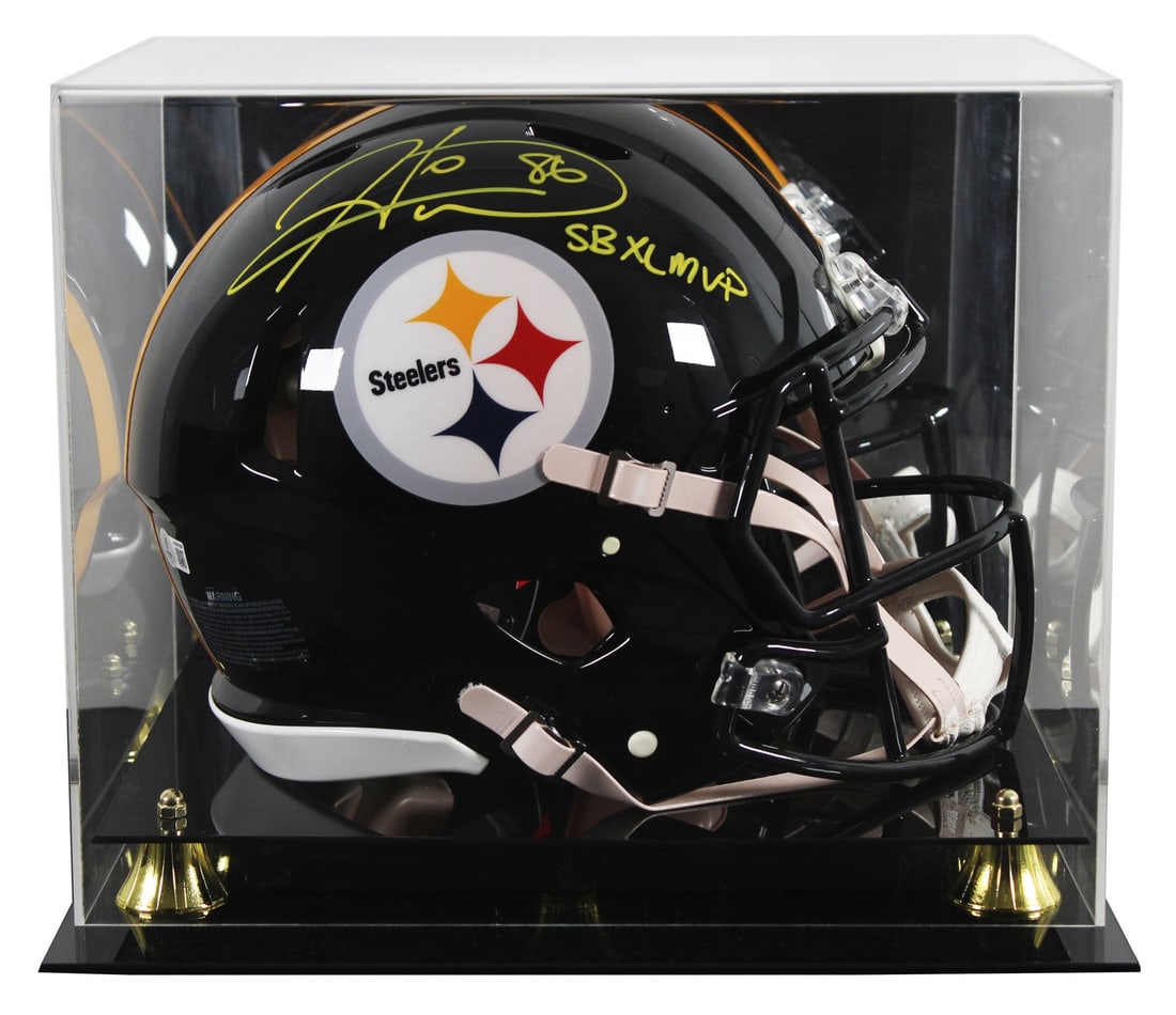 Hines Ward autographed Steelers full size Speed Proline helmet with BAS case: Hines Ward autographed Steelers full size Speed Proline helmet with BAS case This autographed Riddell full size Speed Proline helmet has been personally signed by Hines Ward of the Pittsburgh Steelers