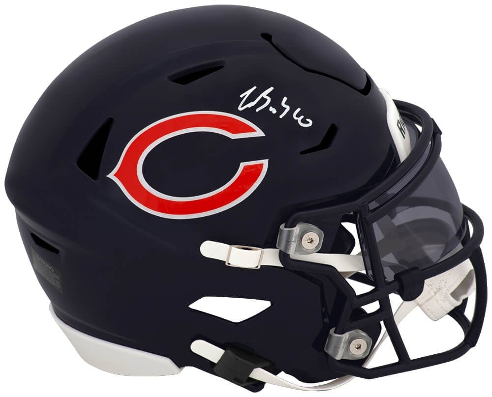 Chicago Bears Riddell Mid-Size SpeedFlex helmet signed by Luther Burden III (1 of 1)