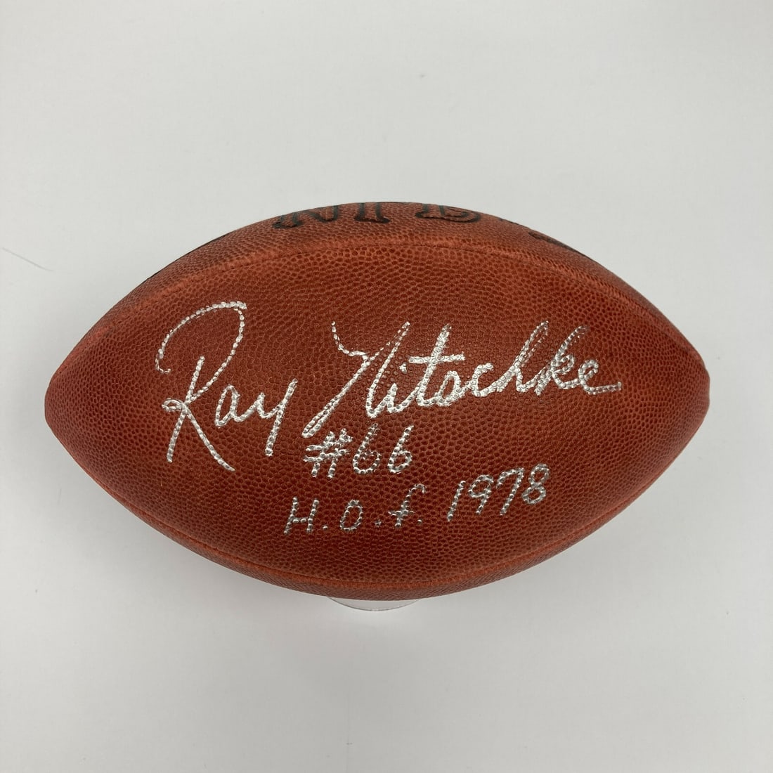 Ray Nitschke #66 Signed NFL Game Football Beckett Authenticated (1 of 4)