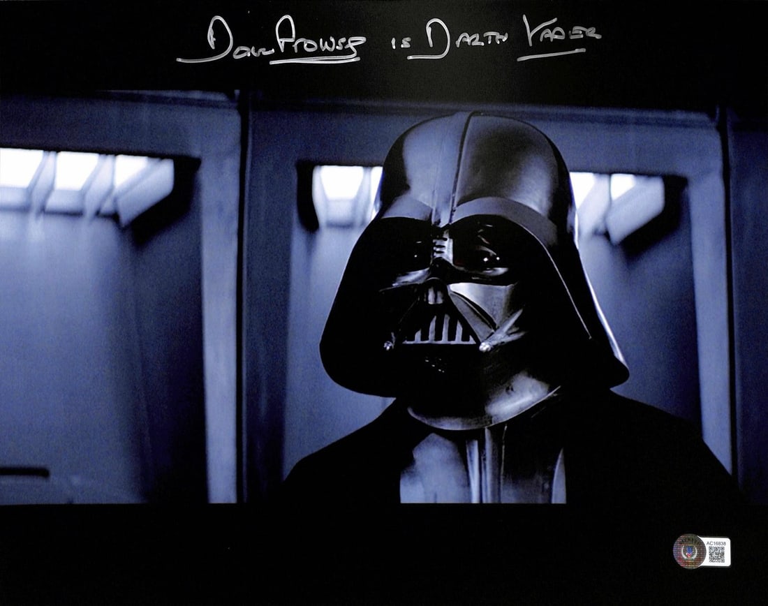 Beckett authenticated 11x14 Darth Vader photo signed by David Prowse (1 of 1)