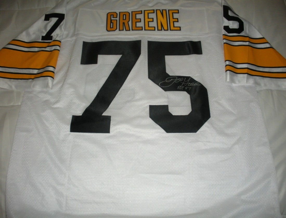 Signed Proline Jersey Pittsburgh Steelers Joe Greene With COA: Signed Proline Jersey Pittsburgh Steelers Joe Greene With COA This is an official licensed Proline Pittsburgh Steelers jersey signed by Joe Greene. The jersey comes with a certificate of authenticity 