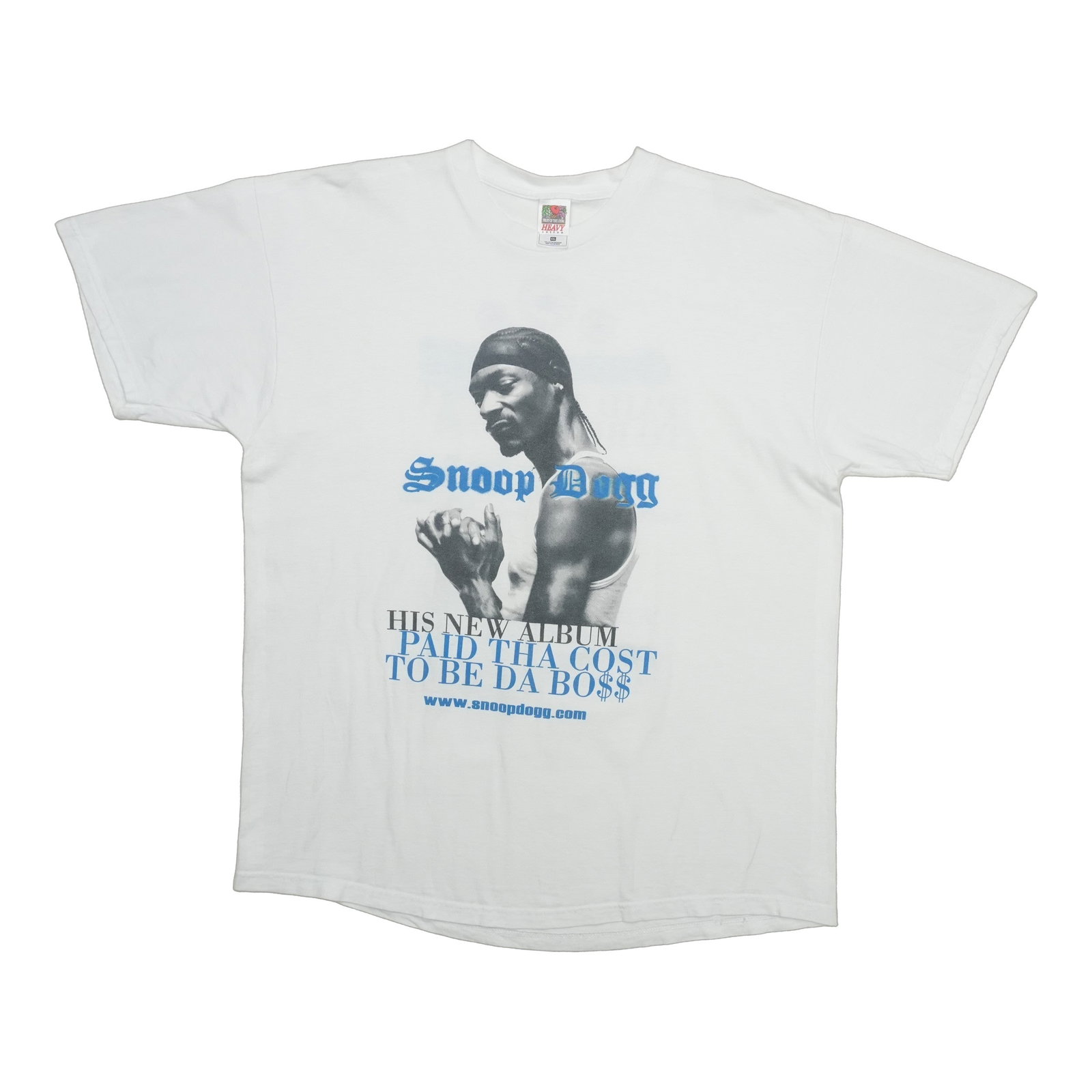 Vintage 2002 Snoop Dogg Boss Tee XXL White Cotton: Vintage 2002 Snoop Dogg Boss Tee XXL White Cotton This is an original vintage 2002 Snoop Dogg Paid Tha Cost To Be Da Boss shirt. It is not a modern reproduction. The shirt is in excellent condition wi