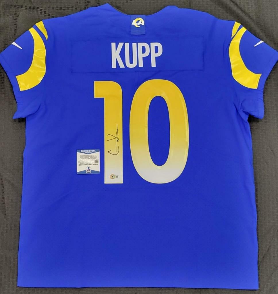 Cooper Kupp autographed Rams Nike Vapor on-field jersey BAS COA: Cooper Kupp autographed Rams Nike Vapor on-field jersey BAS COA This is a pre-owned Los Angeles Rams Nike Vapor On-Field jersey signed by Cooper Kupp. The autograph is authenticated by Beckett Authent