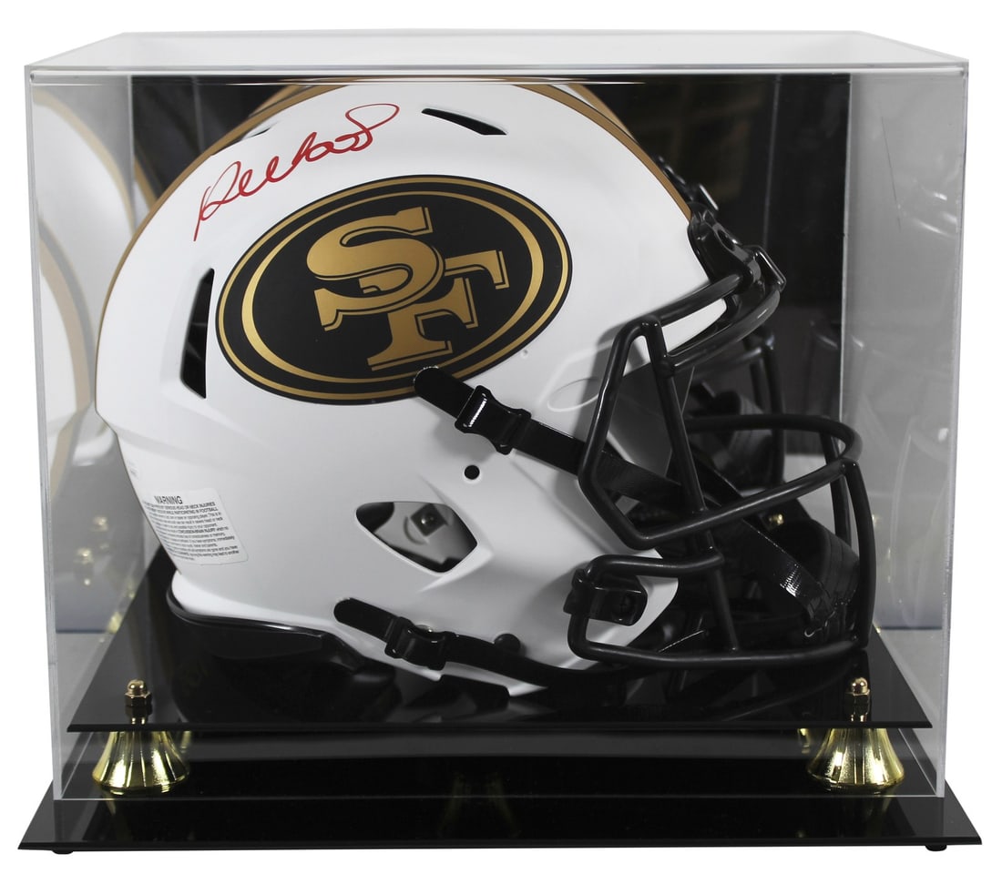 Deebo Samuel Autographed 49ers Lunar Full Size Helmet with JSA COA: Deebo Samuel Autographed 49ers Lunar Full Size Helmet with JSA COA This San Francisco 49ers Lunar Full Size Speed Proline Helmet has been personally signed by Deebo Samuel, making it a valuable collec