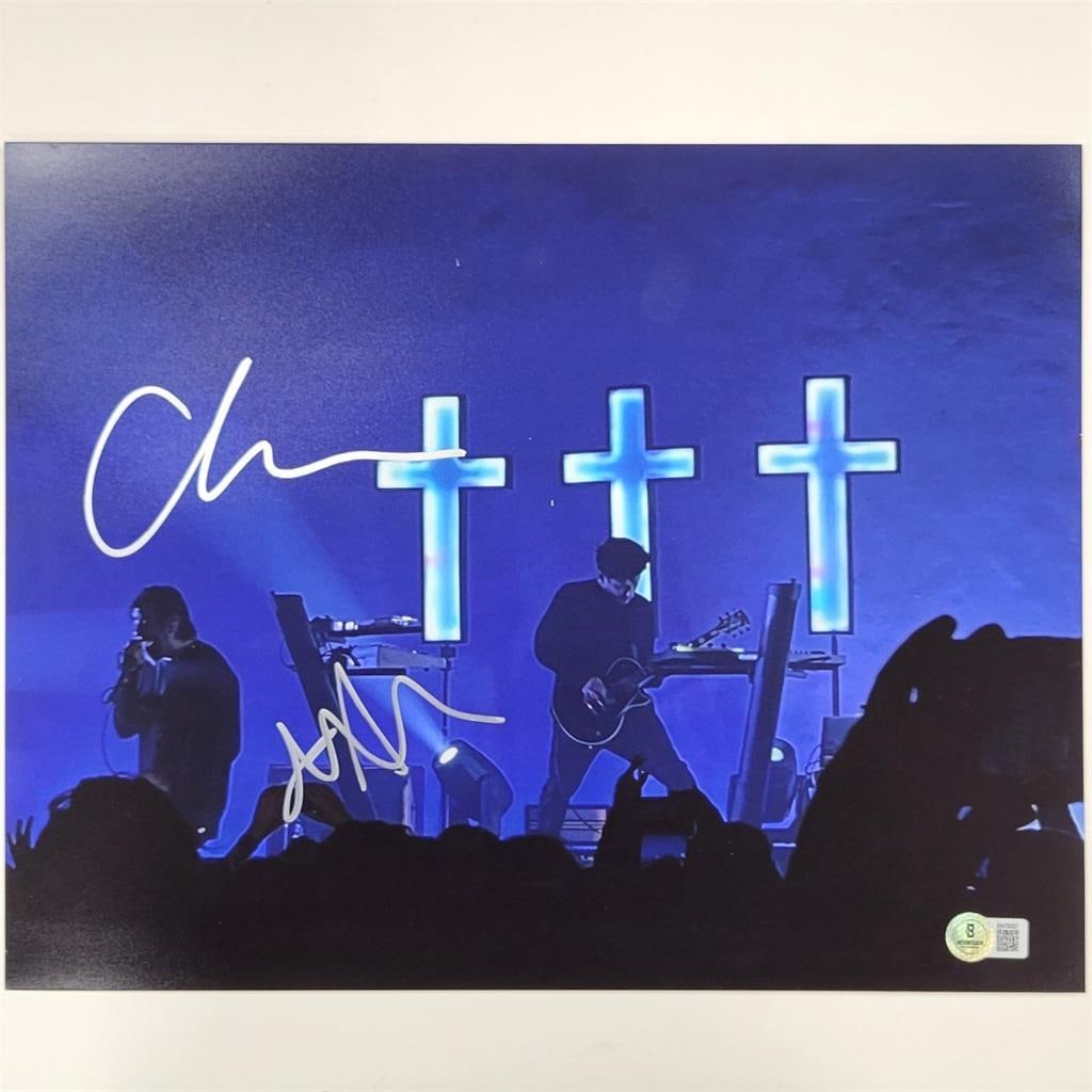 Signed Crosses 11x14 Photograph by Chino Moreno and Abe Cunningham Beckett Authenticated (1 of 3)