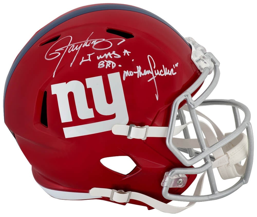 Lawrence Taylor autographed Giants Riddell full size speed replica helmet (1 of 1)