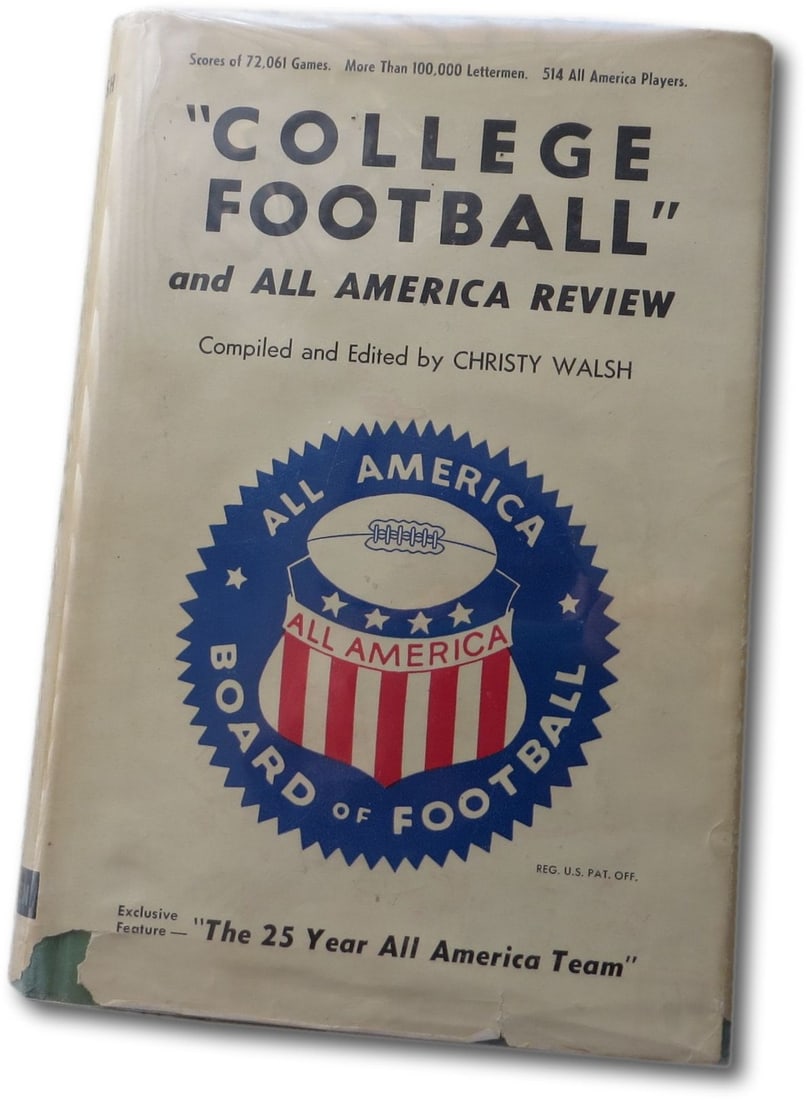 Beckett Authenticated Christy Walsh Football Hardcover Book Signed (1 of 2)