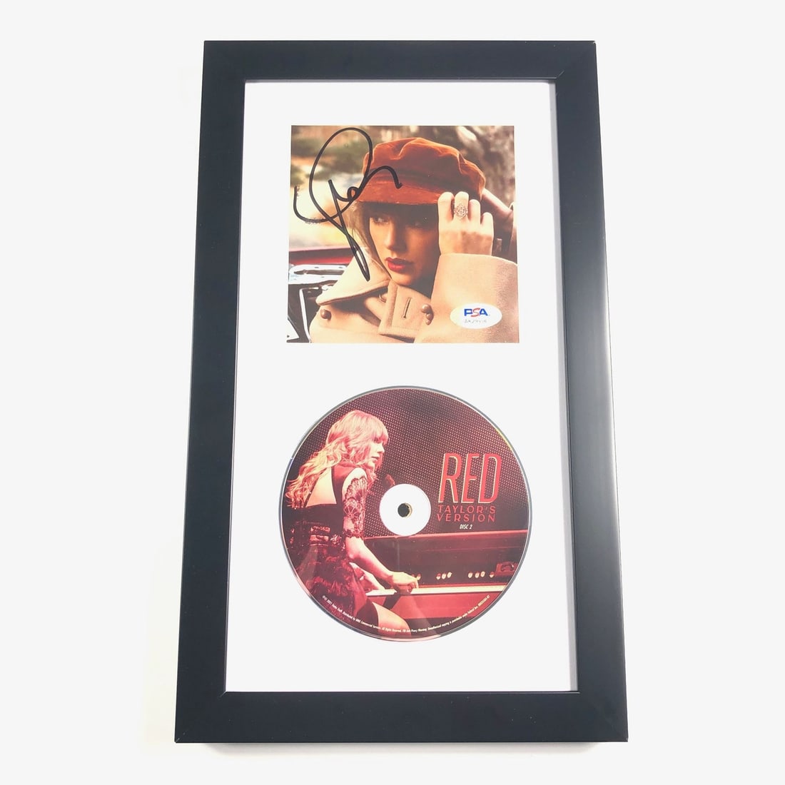 Framed Taylor Swift RED CD Cover PSA DNA Signed (1 of 3)