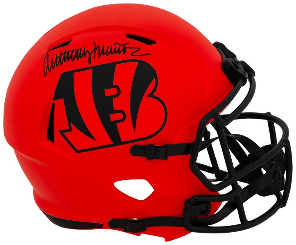 Anthony Munoz Bengals Riddell Speed replica helmet signed COA (1 of 1)