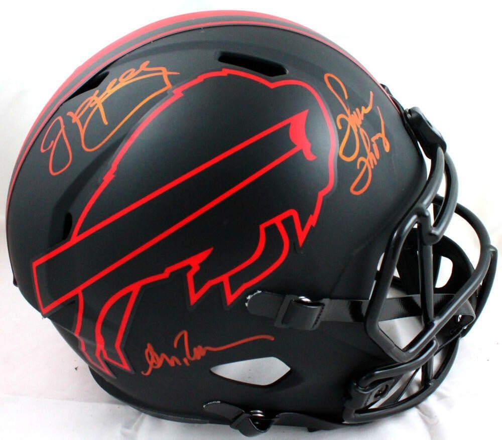 Buffalo Bills Eclipse Full Size Helmet Signed by Kelly Reed Thomas JSA (1 of 7)