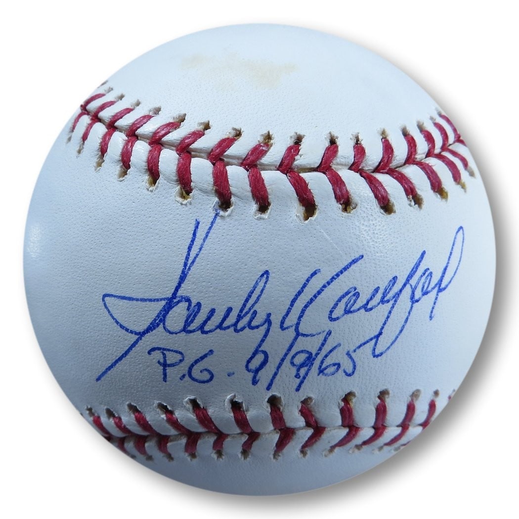 Sandy Koufax Autographed Baseball Dodgers JSA Authenticated: Sandy Koufax Autographed Baseball Dodgers JSA Authenticated This is a Sandy Koufax autographed baseball from his time with the Los Angeles Dodgers. The ball features Koufax's signature along with a no