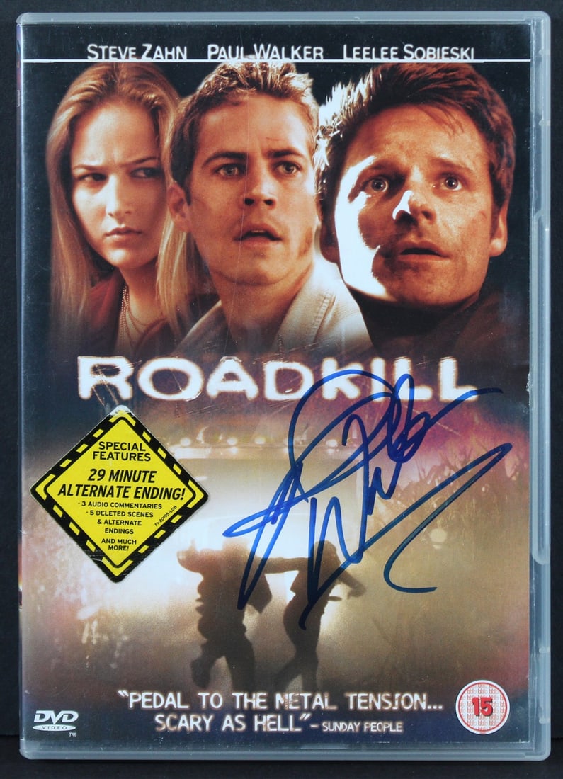 Paul Walker Signed Roadkill DVD Cover Auto Graded Mint 9 BAS COA (1 of 5)