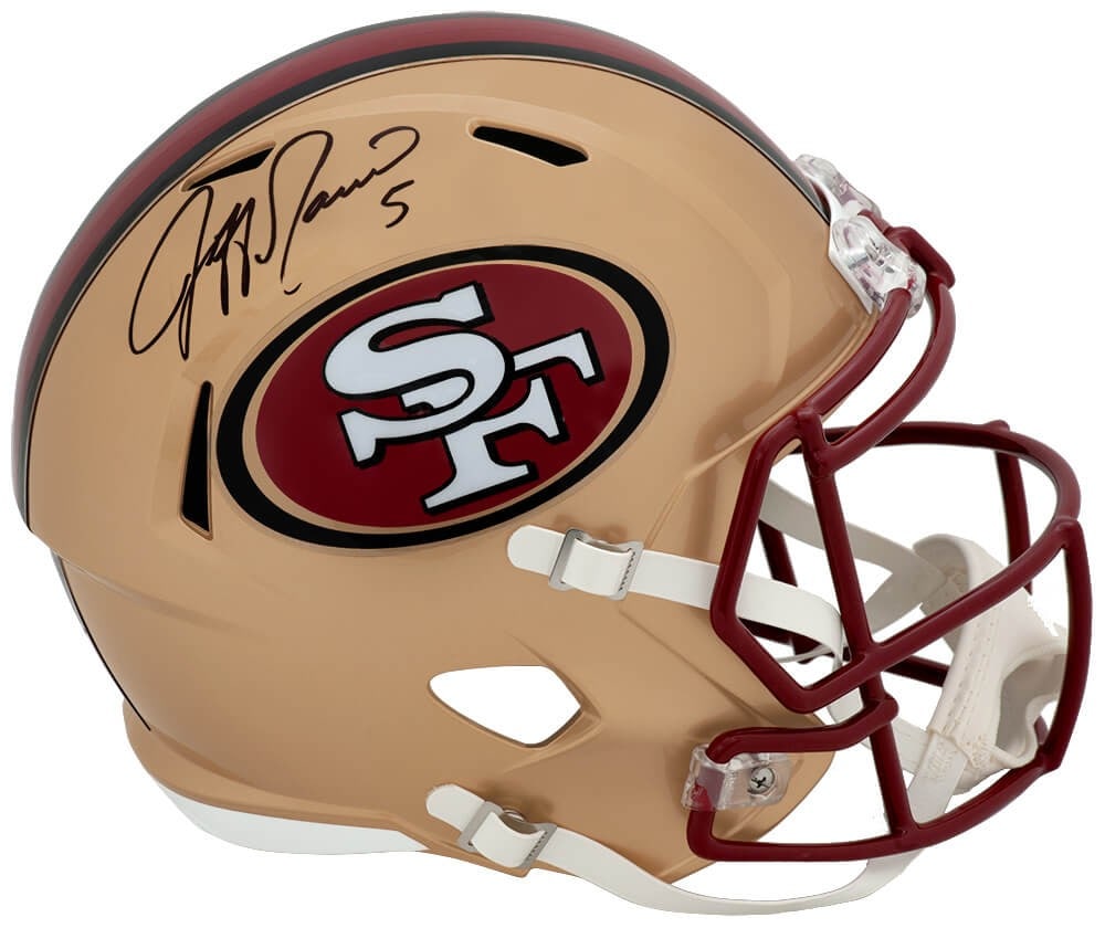 San Francisco 49ers Riddell full size speed replica helmet signed by Jeff Garcia (1 of 1)