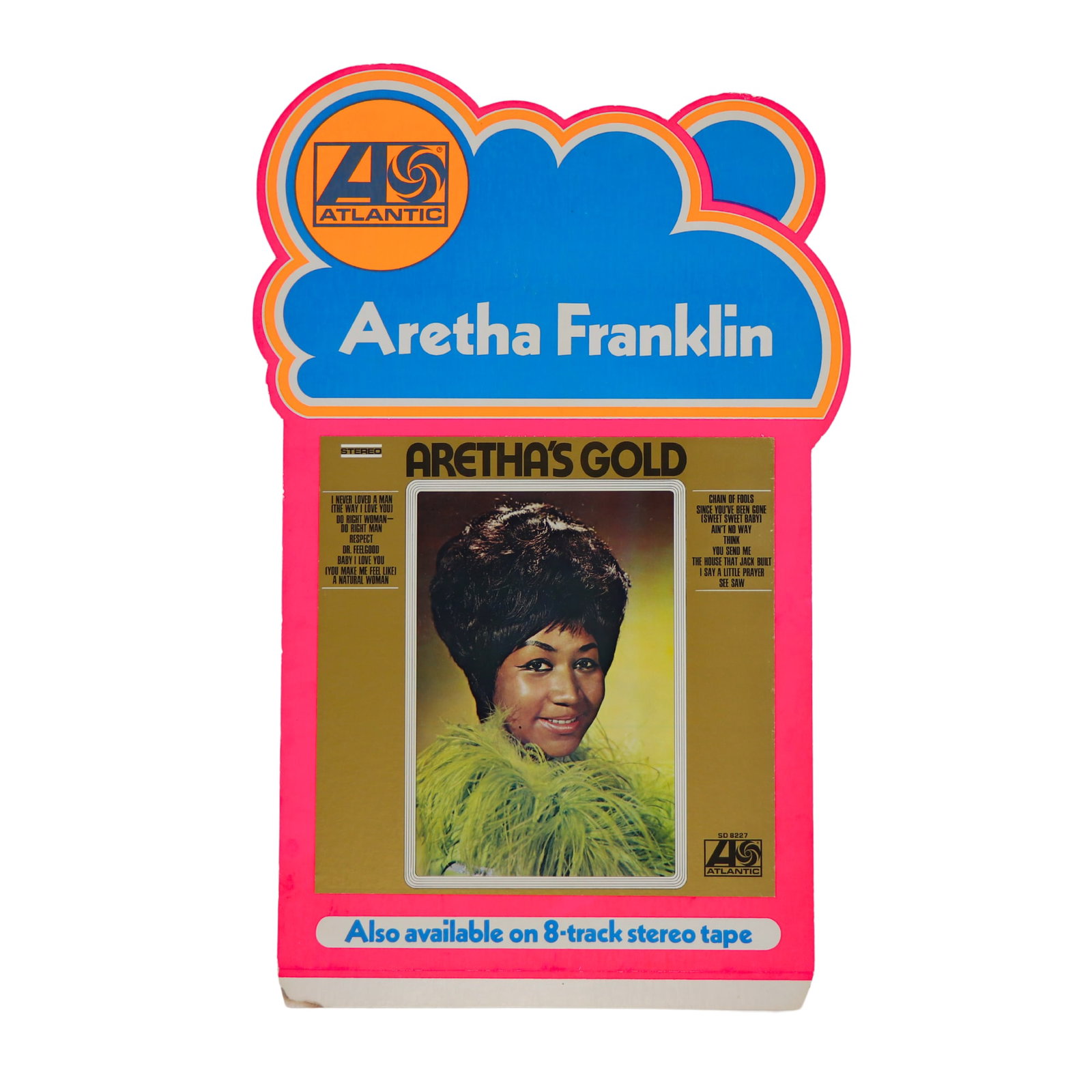 Vintage 1969 Atlantic Records Promotional Display Featuring Aretha Franklin (1 of 7)