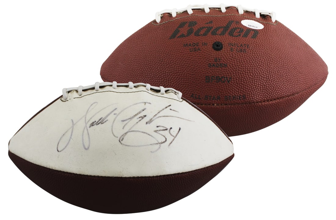 Walter Payton Signed Baden NFL White Panel Football JSA Authenticated (1 of 4)