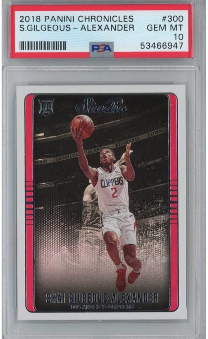 PSA 10 Shai Gilgeous-Alexander 2018-19 Chronicles Rookie Card #300 (1 of 2)