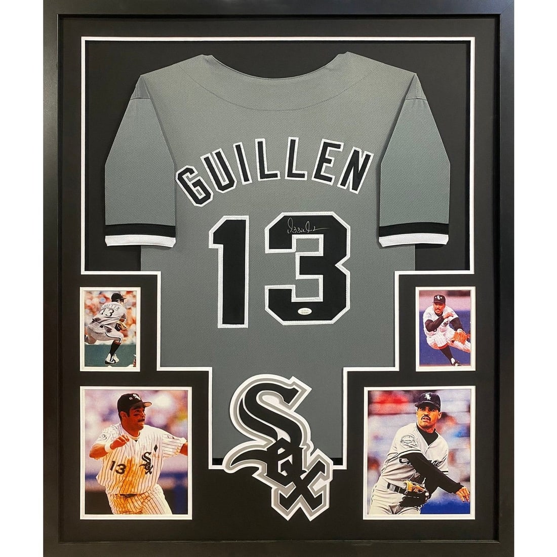 Ozzie Guillen Signed Framed Jersey Chicago White Sox JSA Authenticated: Ozzie Guillen Signed Framed Jersey Chicago White Sox JSA Authenticated This autographed Ozzie Guillen jersey is a must-have for any Chicago White Sox fan. The jersey is professionally framed, showcasi