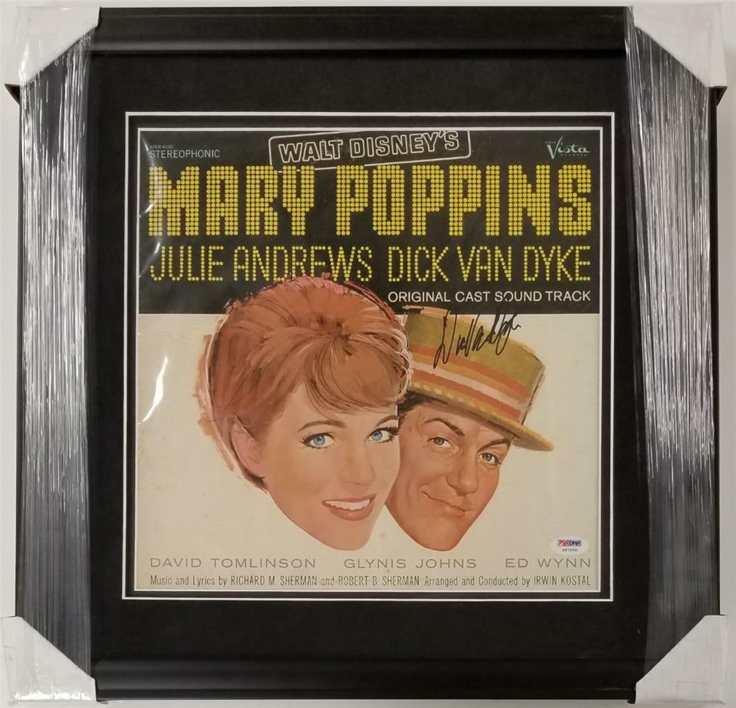 Mary Poppins Soundtrack Cover Signed by Dick Van Dyke with PSA DNA (1 of 3)