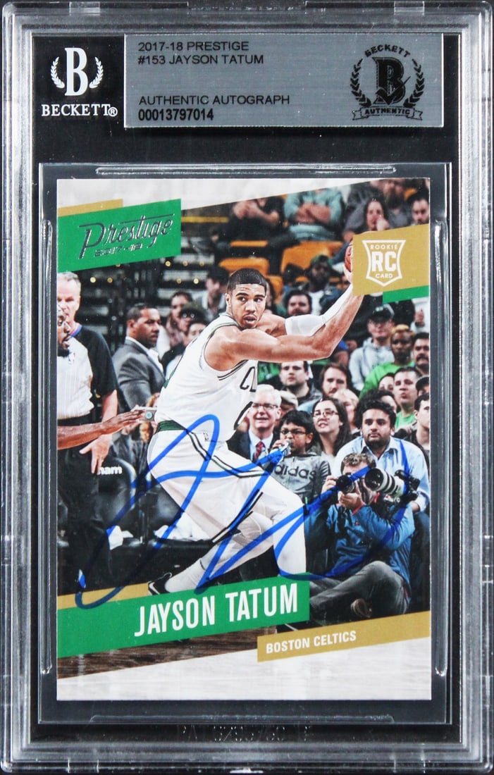 Jayson Tatum 2017 Prestige #153 Rookie Card Beckett Slabbed (1 of 2)
