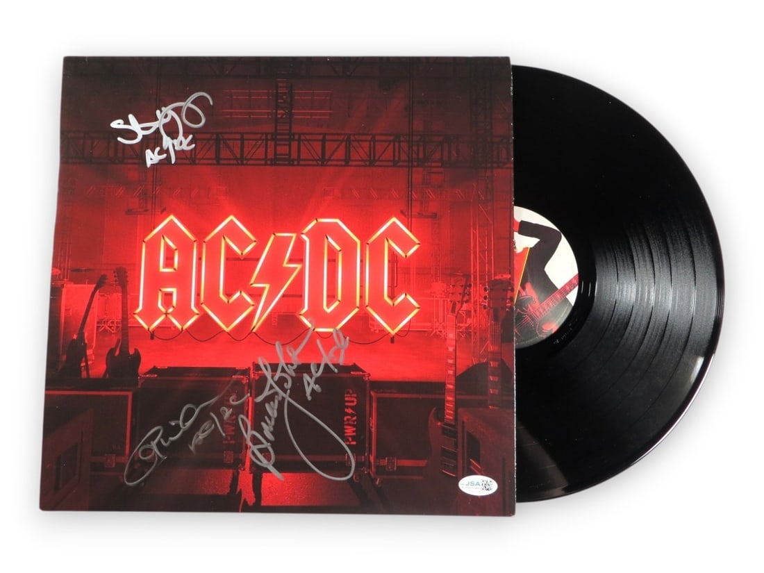 AC DC album cover signed by Johnson Williams Young JSA (1 of 5)